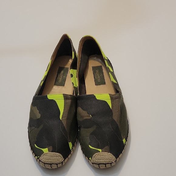 Valentino Shoes - Valentino Camoflage Canvas Espadrilles